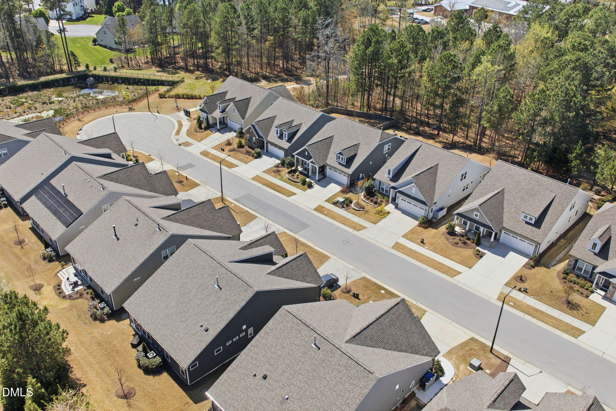1015 Pondfield Way Durham, NC 27713 - Photo 44 of 48 an aerial view of a house with outdoor space
