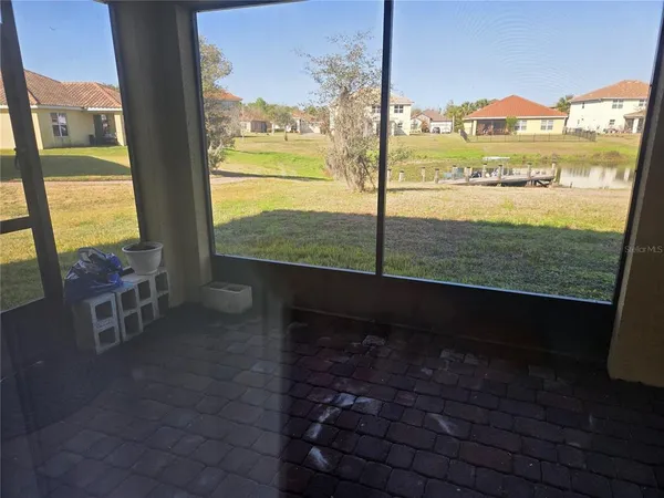 a view of a city from a balcony