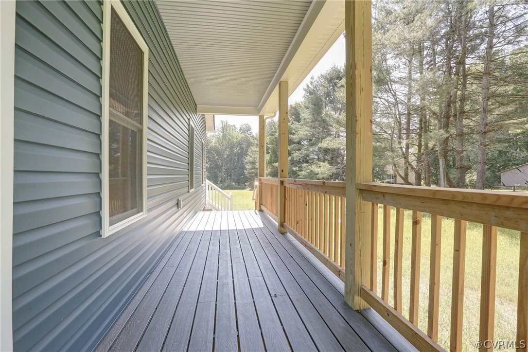 301 Riverside Drive Lanexa, VA 23089 - Photo 14 of 15 Side of Wrap Porch - Trex Decking is an upgrade