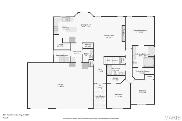 $488,000 | 8446 Herrick Park Drive, Troy, IL 62294