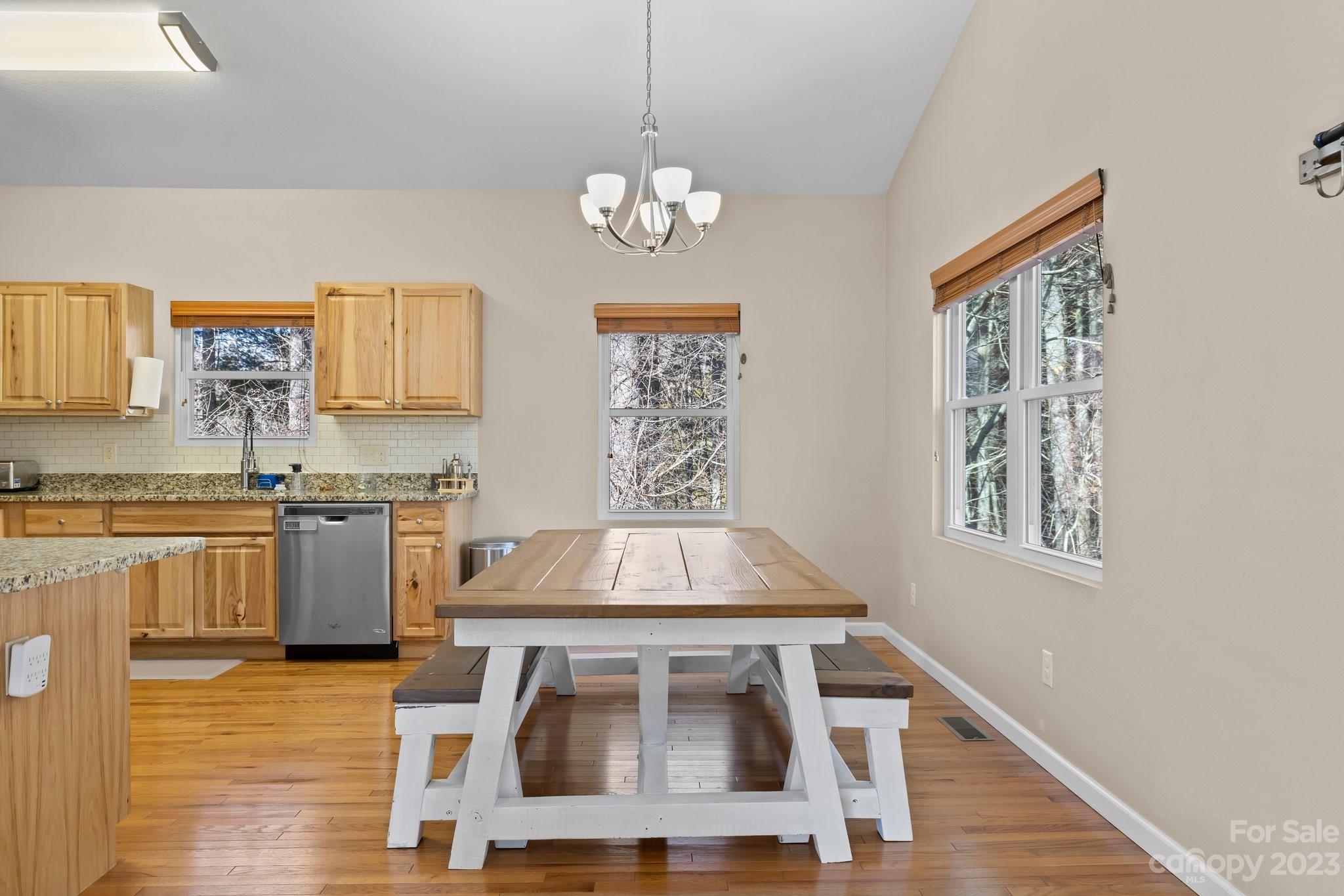 174 Diamond Point Canton, NC 28716 - Photo 11 of 43 a view of kitchen and kitchen with wooden floor
