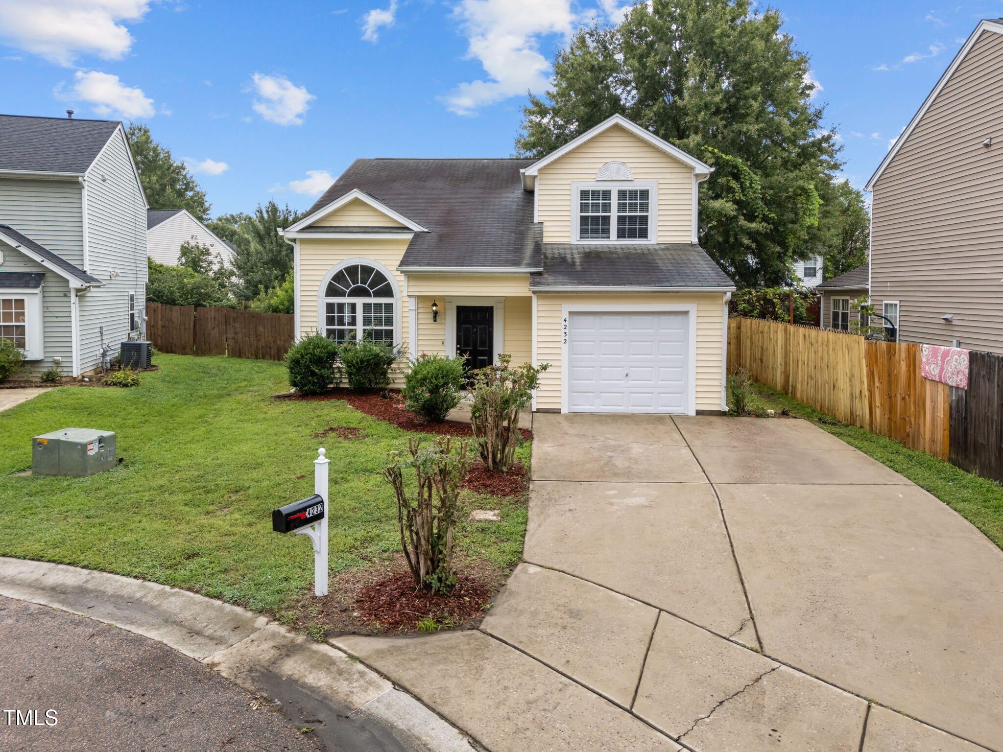 4232 Palafox Court Raleigh, NC 27604 - Photo 29 of 42 a front view of house with yard and green space