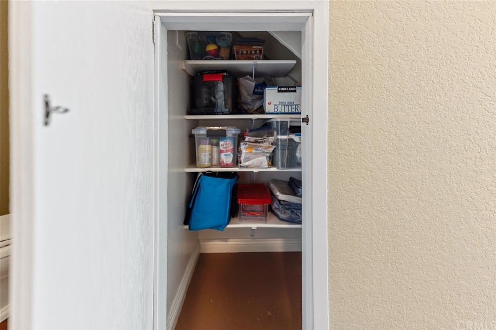 17 Leesburg Irvine, CA 92620 - Photo 14 of 48 Custom pantry built under the stairs. Especially great for seasonal items.