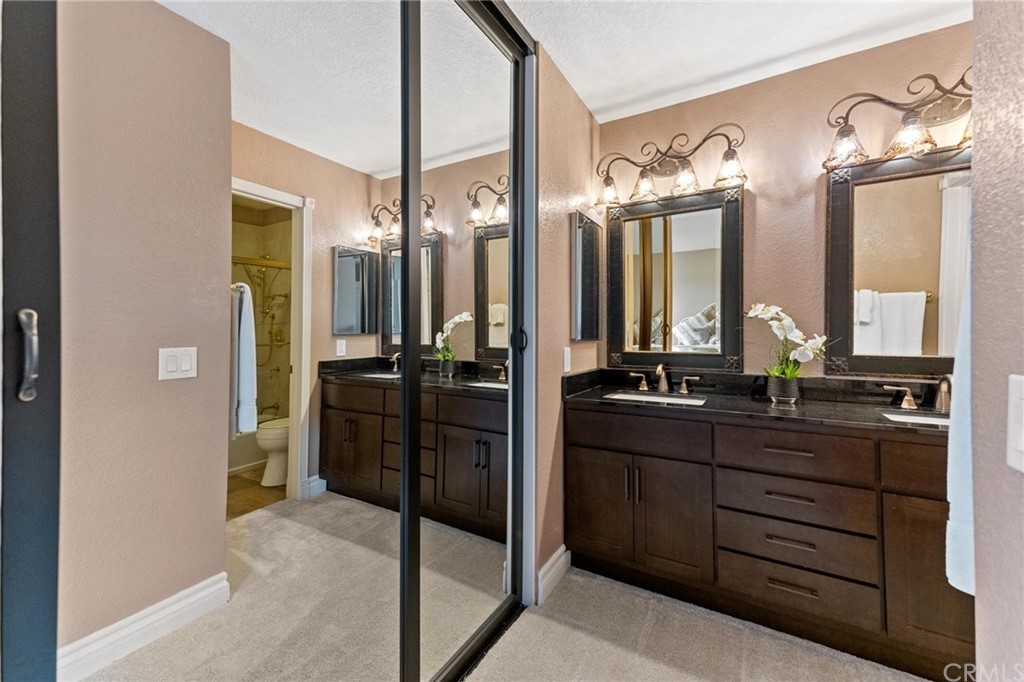 17 Leesburg Irvine, CA 92620 - Photo 24 of 48 gorgeous dual sink vanity and dressing area in master bath.