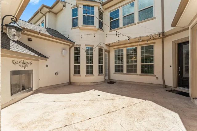 a view of a building with a window