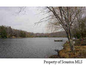 7 Crescent Lake Road Meshoppen, PA 18630 - Photo 2 of 2 a black and white photo of a lake