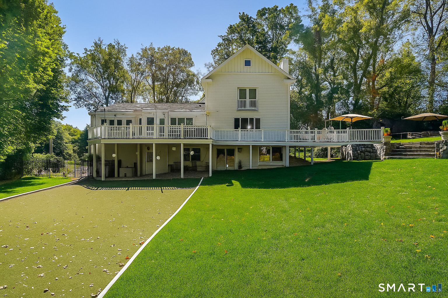 1 Angora Road Westport, CT 06880 - Photo 36 of 39 a view of a house with a big yard