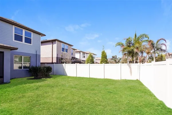 a view of house with backyard