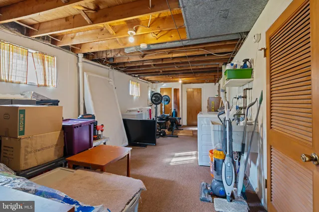 a view of storage and utility room