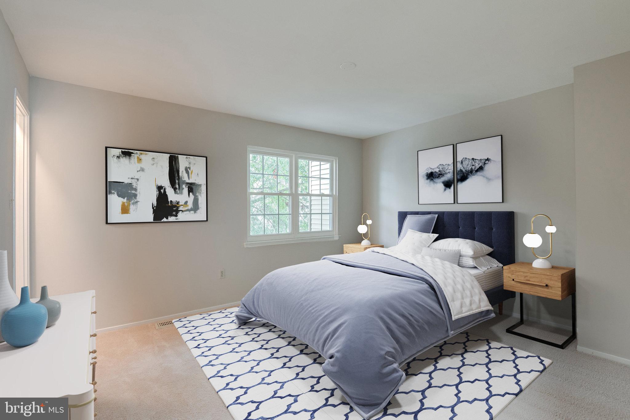 2370 Hunters Square Court Reston, VA 20191 - Photo 21 of 47 Primary bedroom, virtually staged