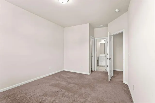 a view of an empty room