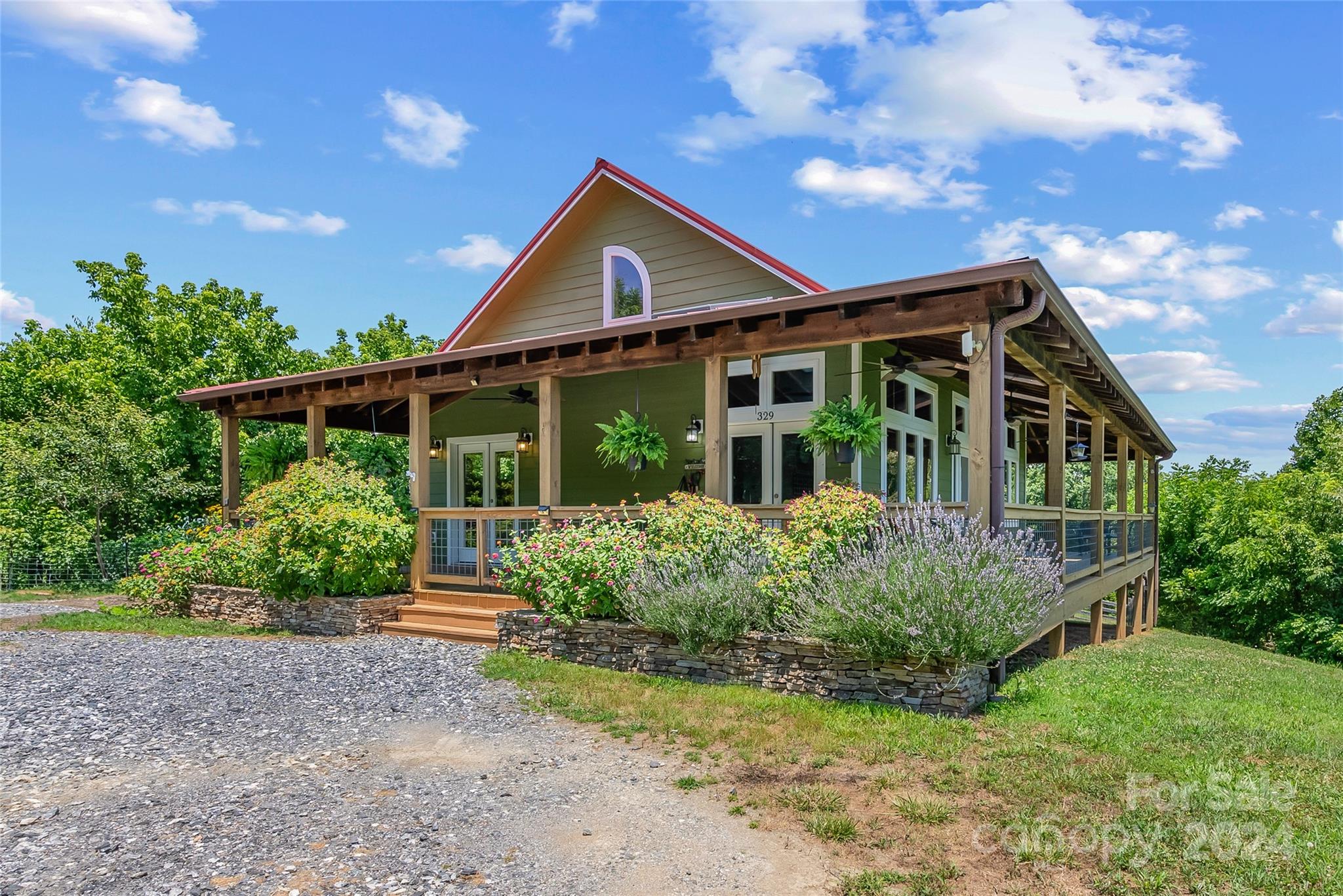 329 Cabin Hollow Drive Marshall, NC 28753 - Photo 31 of 40 a front view of house with yard and green space