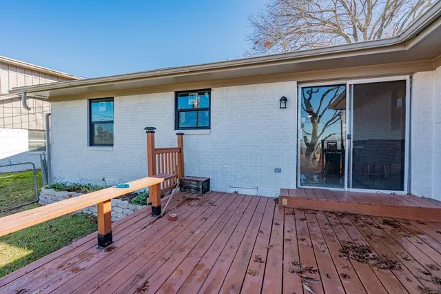a house view with a seating space