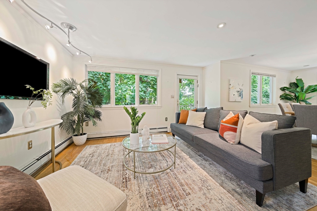 34 Wayburn Road Boston, MA 02130 - Photo 17 of 35 a living room with furniture a flat screen tv and a large window