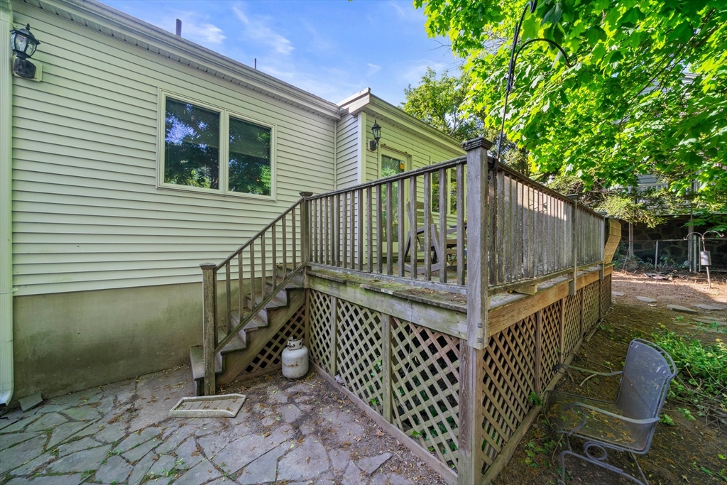 34 Wayburn Road Boston, MA 02130 - Photo 7 of 35 a view of stairs and wooden deck