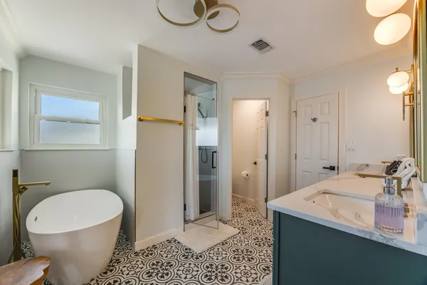 a view of a house with a balcony