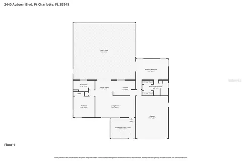 $349,000 | 2440 Auburn Boulevard, Port Charlotte, FL 33948