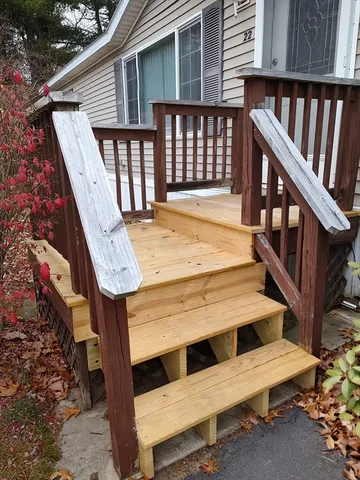 a view of a house with a space