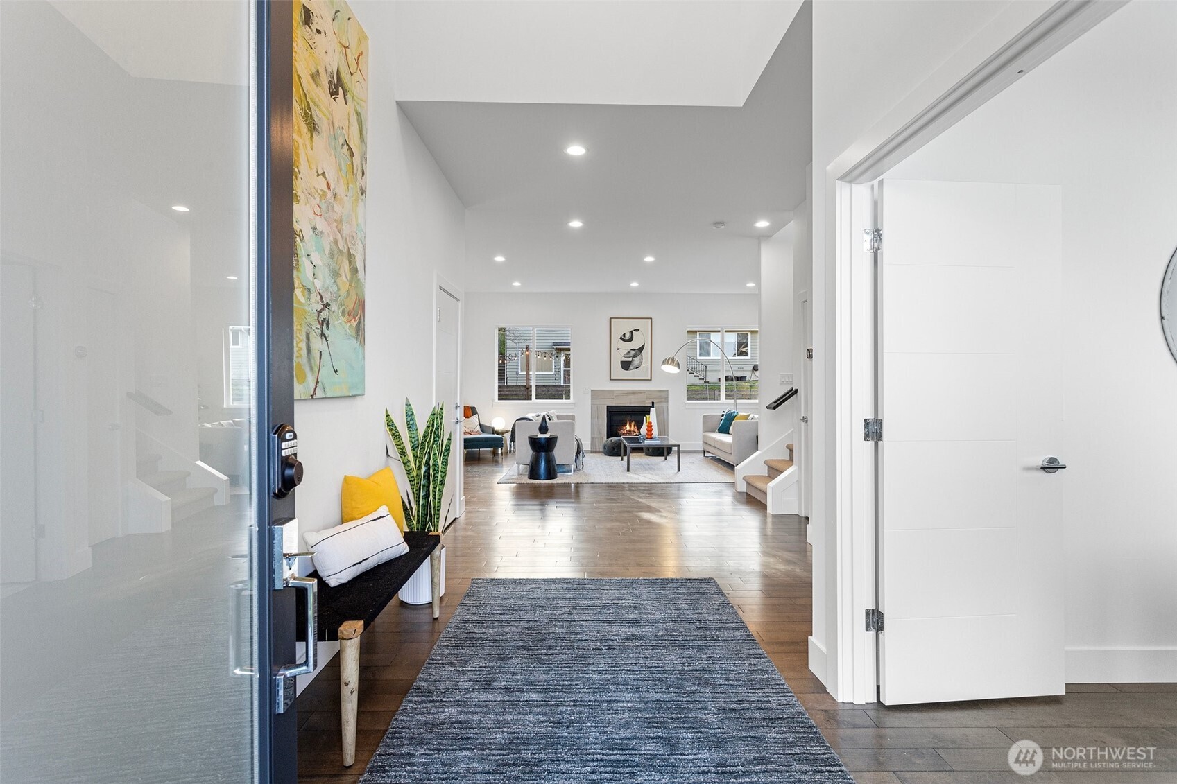 305 Stevens Avenue Southwest Renton, WA 98057 - Photo 4 of 40 a view of a living room and dining room