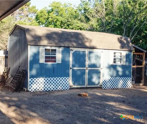 a backyard of a house