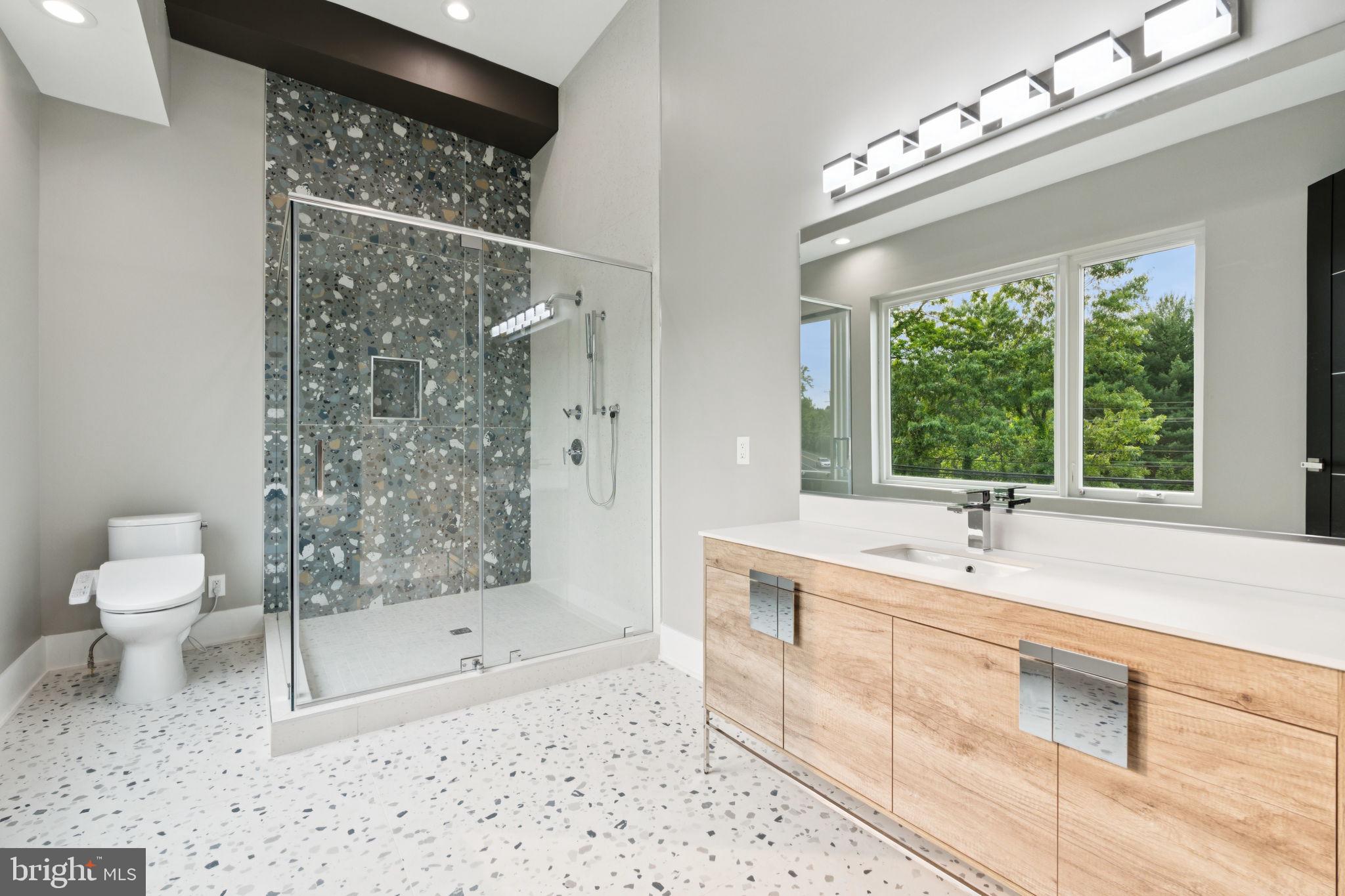 2209 Hunter Mill Road Vienna, VA 22181 - Photo 32 of 63 a bathroom with a sink toilet and shower