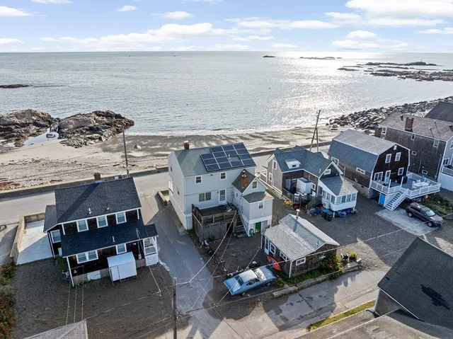 a view of a ocean view and beach