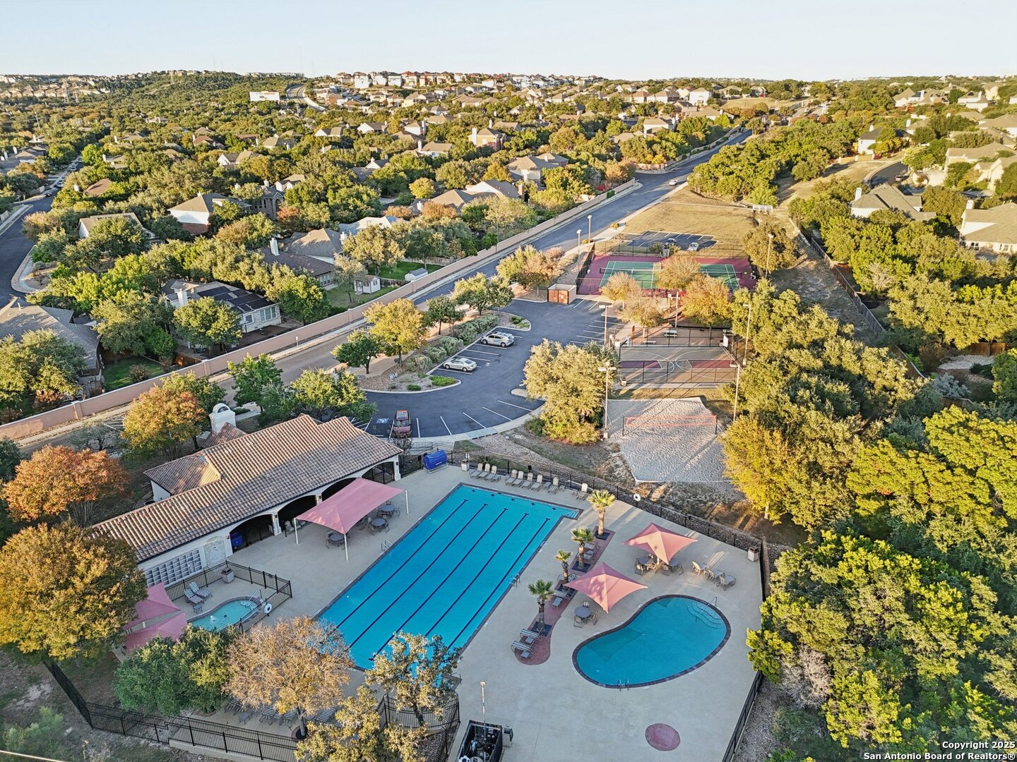 16107 Los Sedona Helotes, TX 78023 - Photo 55 of 59 an aerial view of residential houses with outdoor space