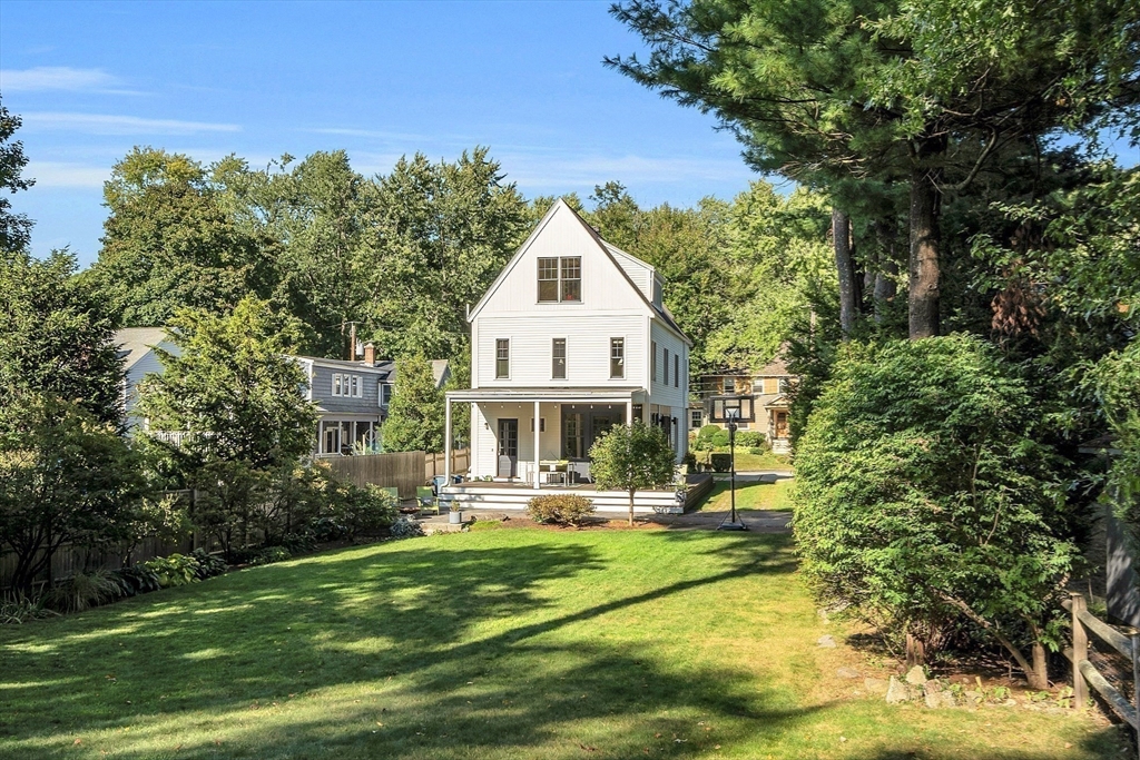38 Downing Road Lexington, MA 02421 - Photo 36 of 41 a front view of a house with garden