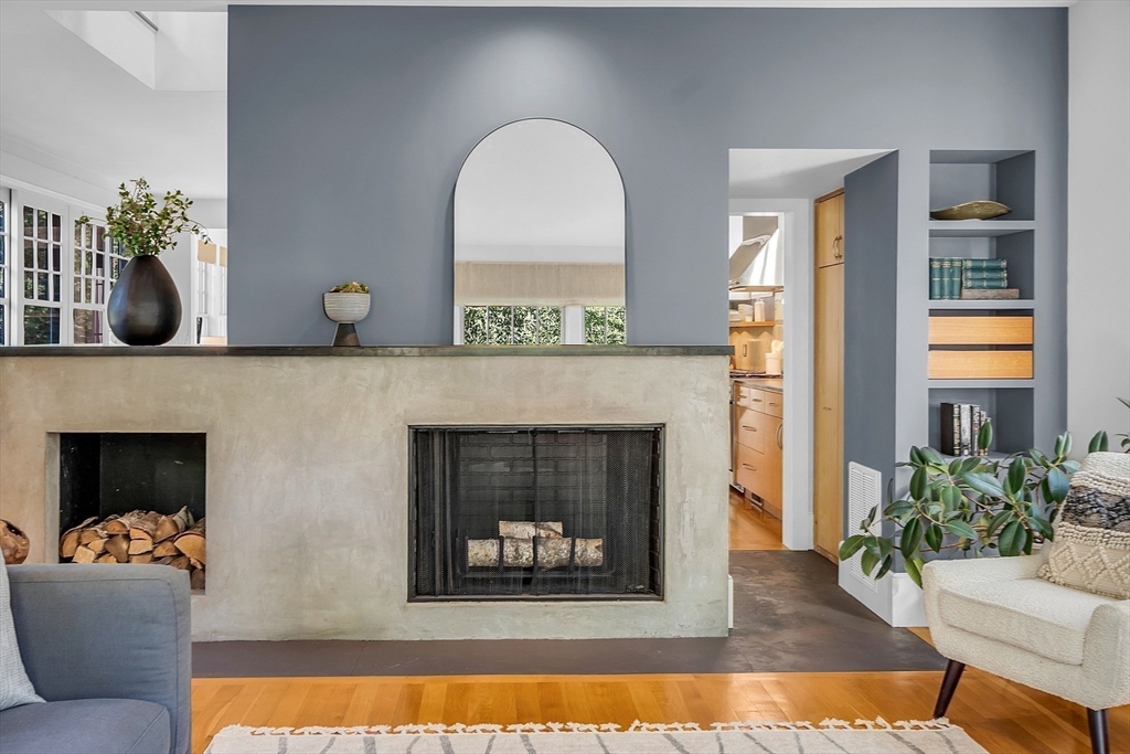 38 Downing Road Lexington, MA 02421 - Photo 7 of 41 a living room with furniture and a fireplace