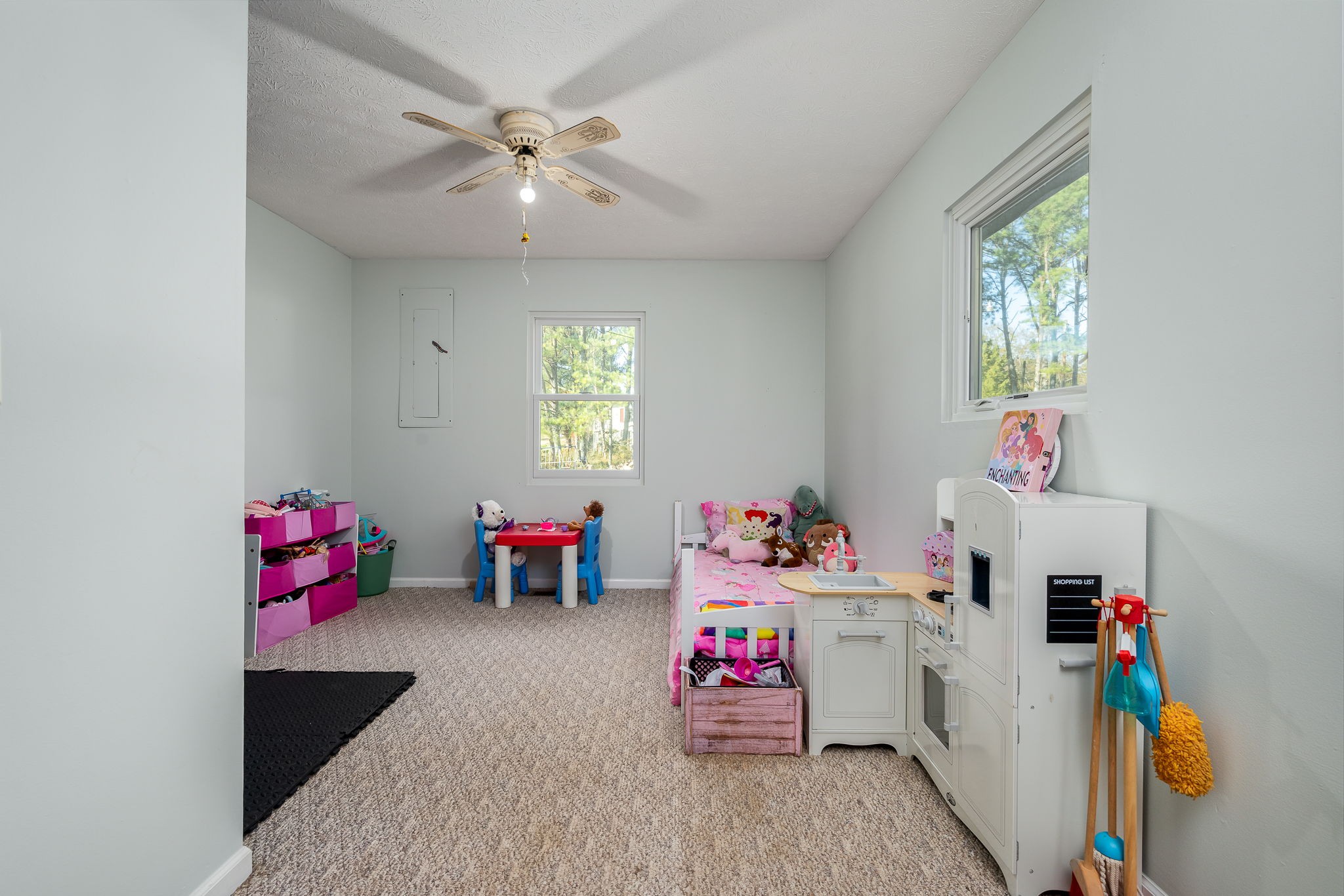 109 Higgins Road Woodbury, TN 37190 - Photo 29 of 49 Bed 3 is also a nice size and features 2 windows and a ceiling fan.