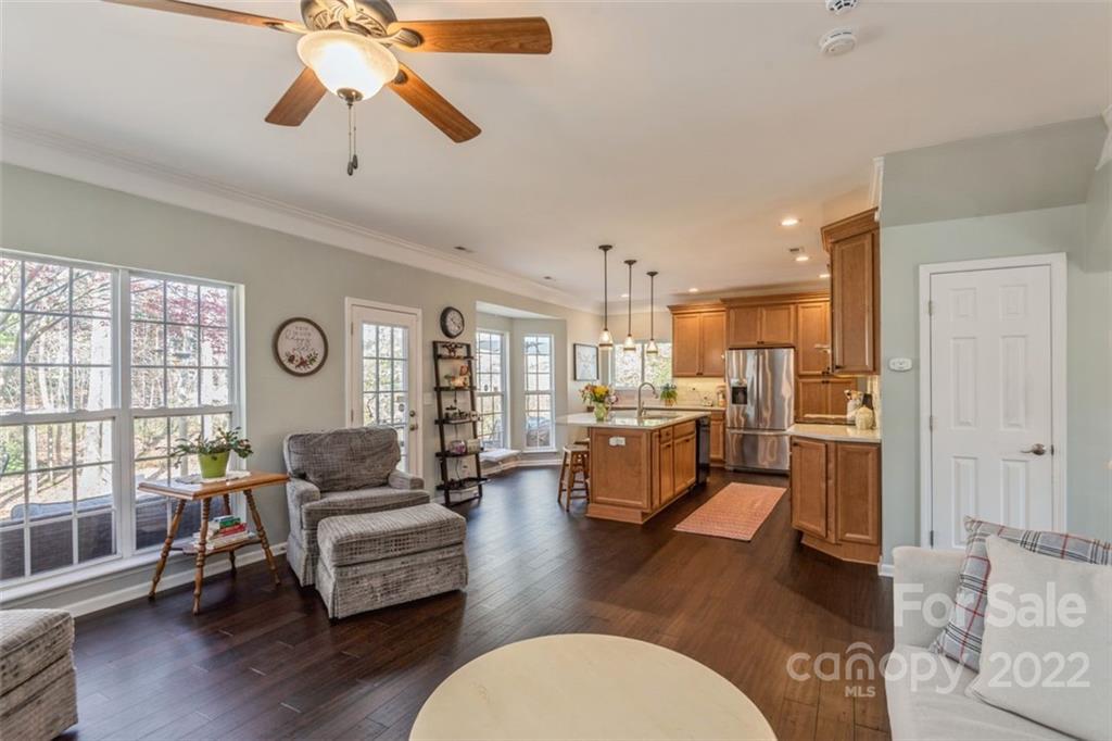 739 West Cheval Drive Fort Mill, SC 29708 - Photo 15 of 36 a living room with furniture dining table and a flat screen tv