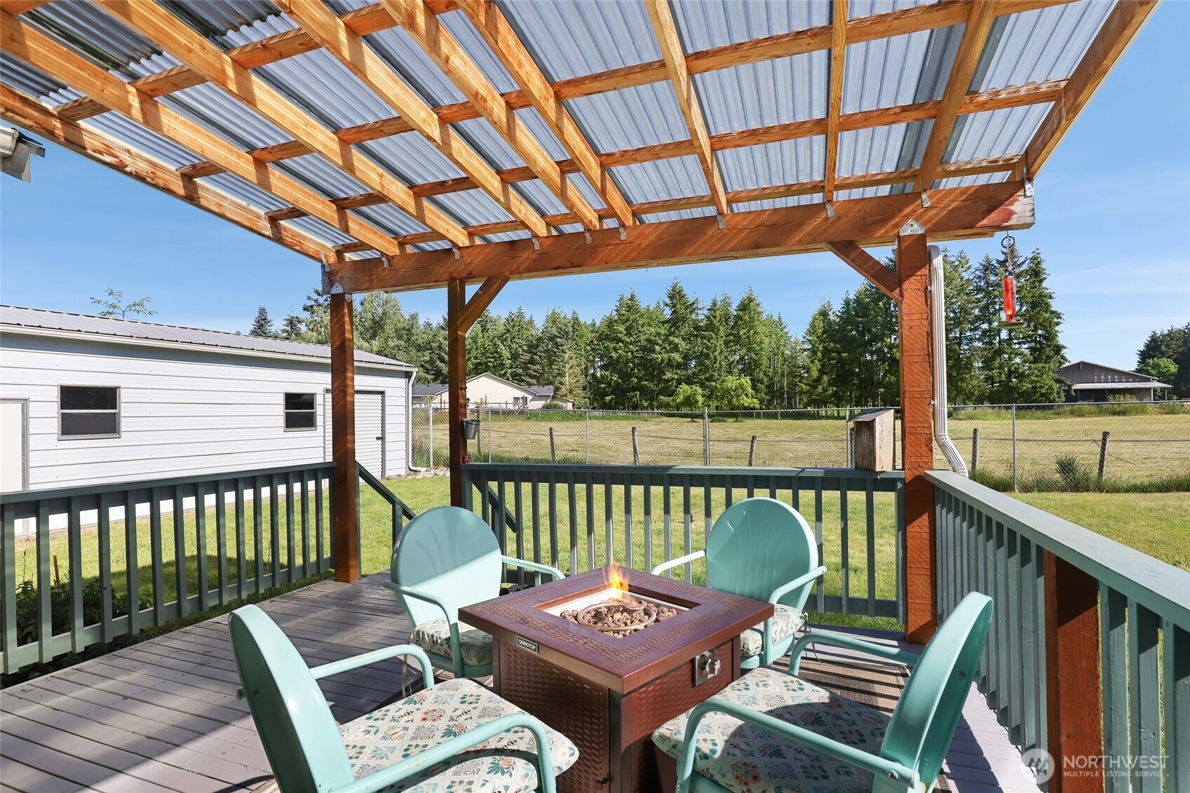 8008 188th Avenue Southwest Rochester, WA 98579 - Photo 31 of 40 a view of a chair and tables in the balcony