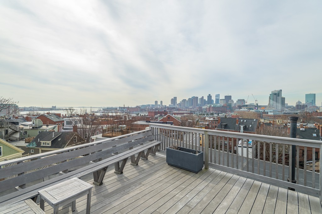 64 Chestnut Street, Unit 3 Boston, MA 02129 - Photo 8 of 9 a view of a balcony with city view