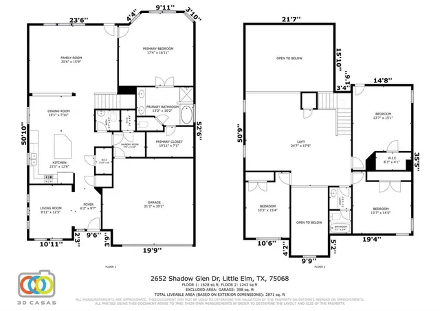 $2,900 | 2652 Shadow Glen Drive, Little Elm, TX 75068