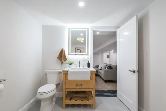 a room with a washer and dryer