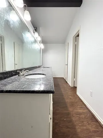 a view of a granite countertop sink