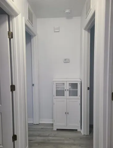 a view of front door