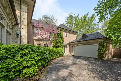 a view of a house with a garden