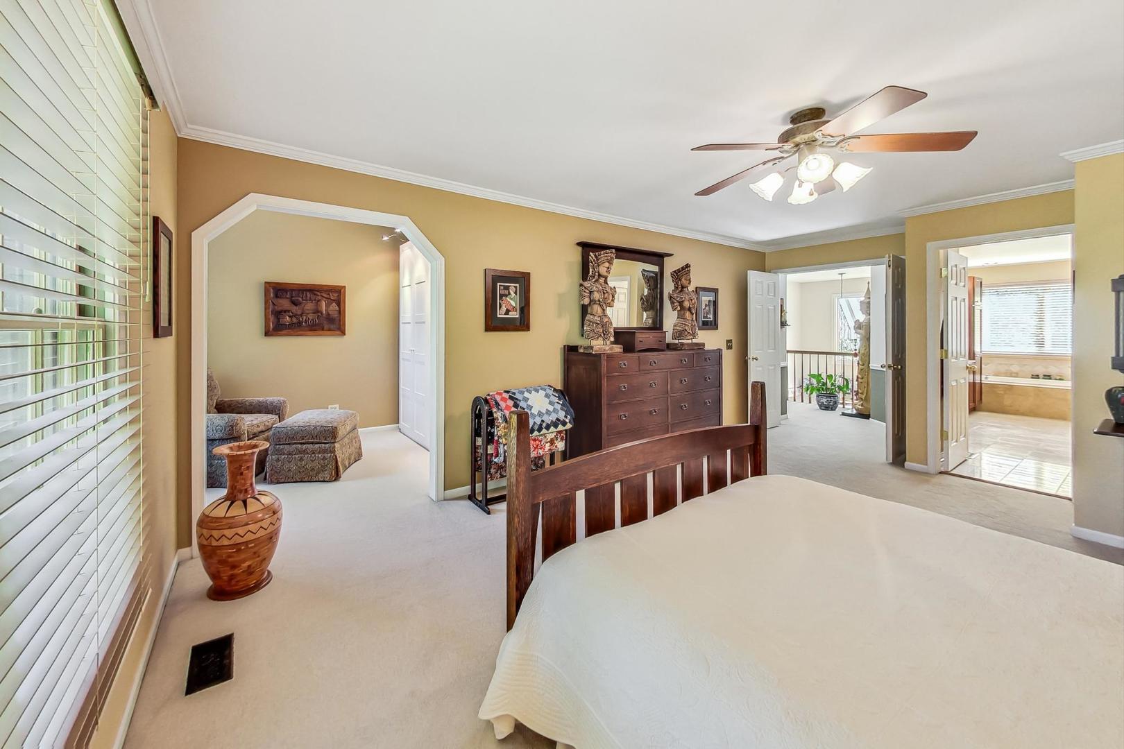 4763 Middle Road Gurnee, IL 60031 - Photo 19 of 47 a bedroom with furniture and wooden floor