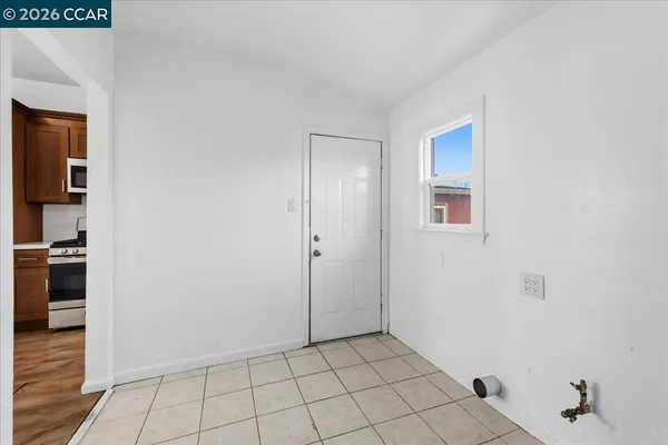 a view of an empty room