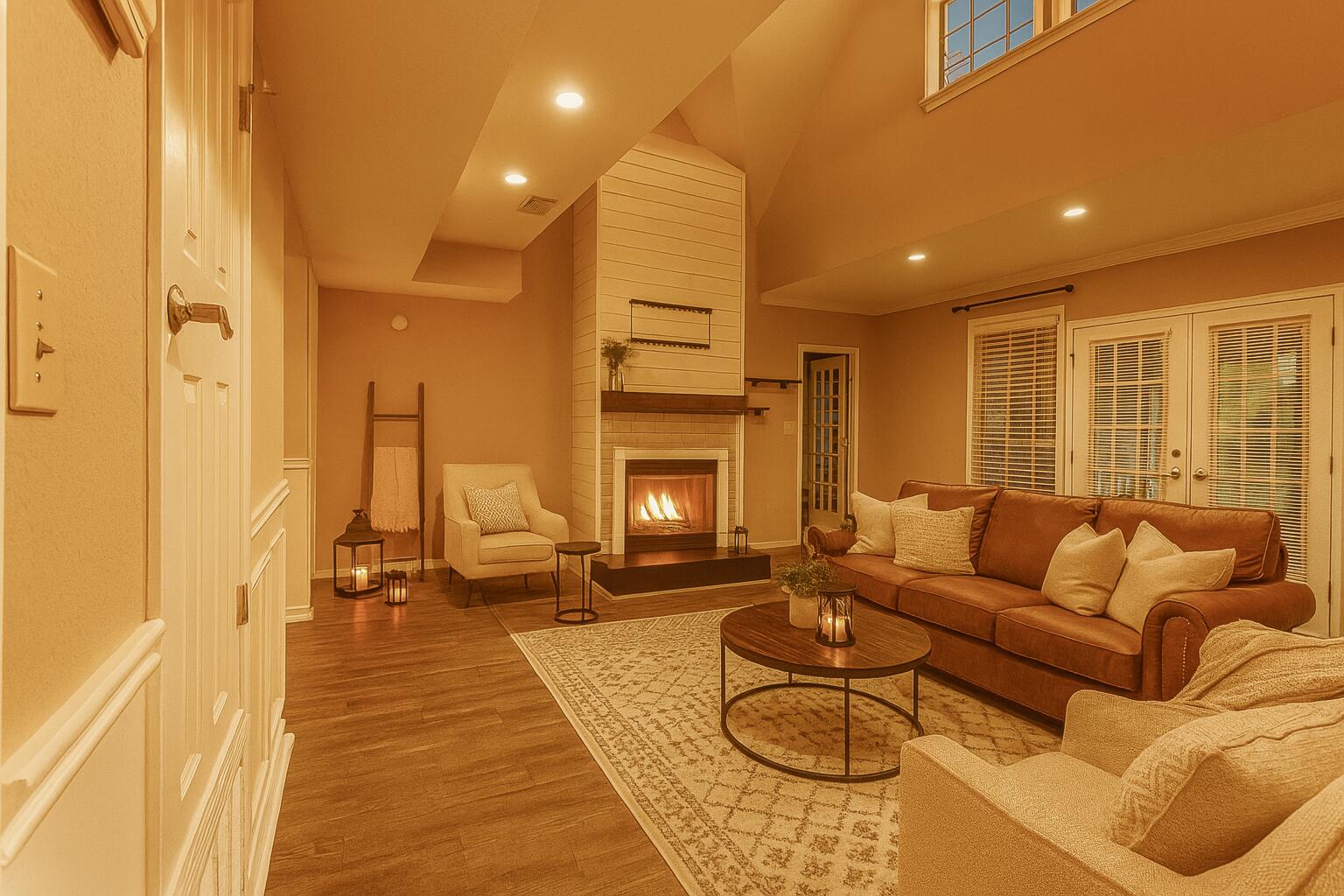 329 Skyline Circle Crestview, FL 32539 - Photo 7 of 28 a living room with furniture and a fireplace