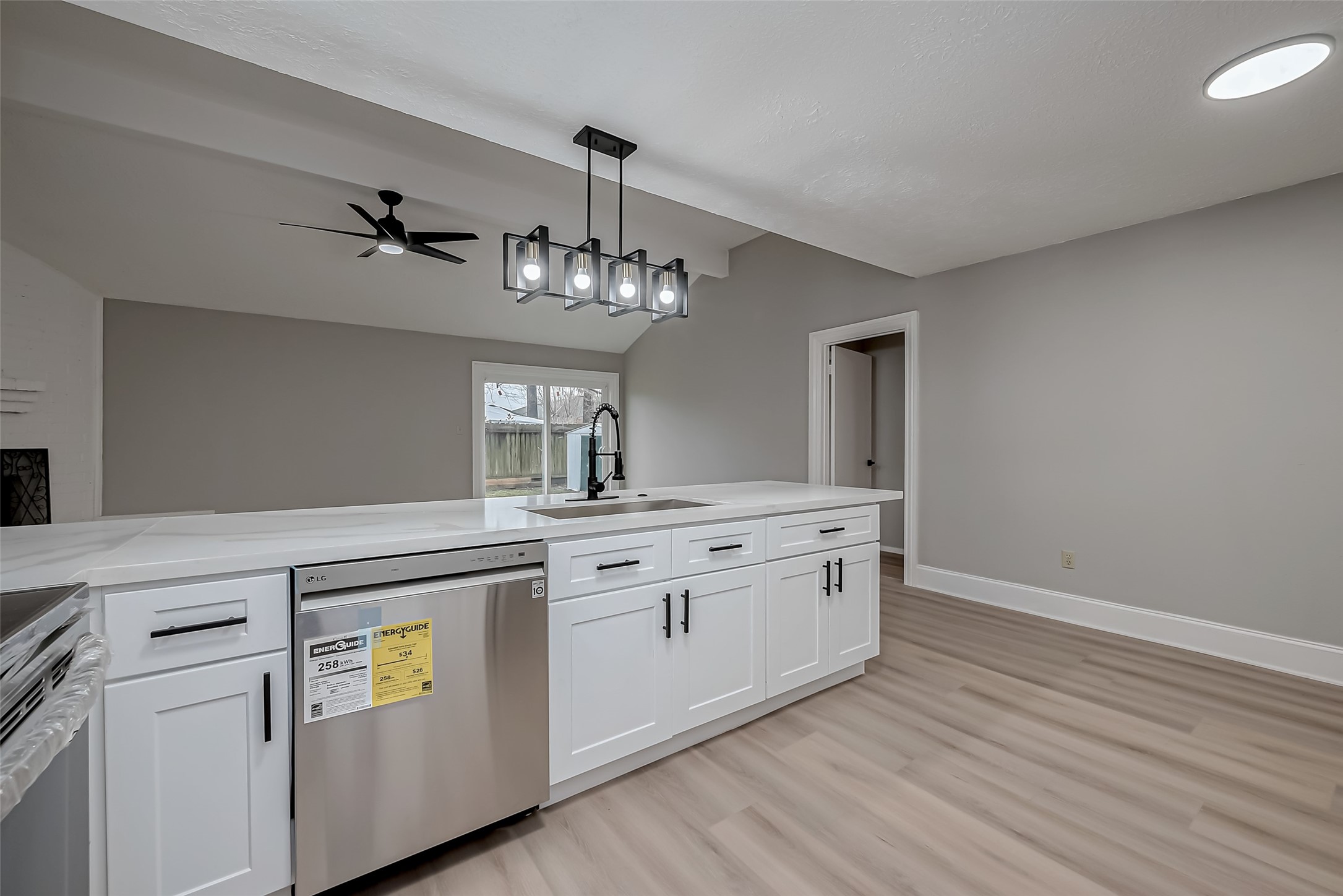 23227 Pine Post Lane Spring, TX 77373 - Photo 12 of 40 a spacious bathroom with a granite countertop sink and a mirror