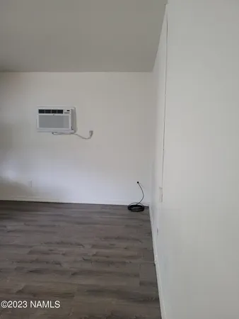 a view of a room with an empty space