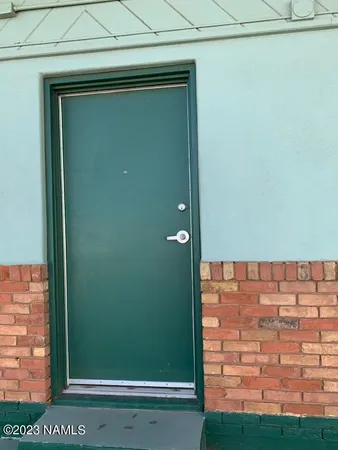 a view of front door