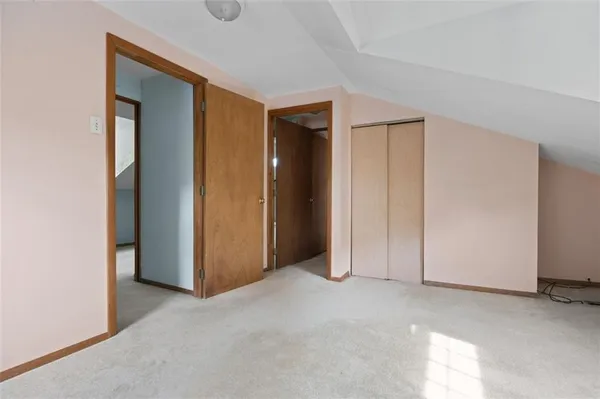 a view of an empty room