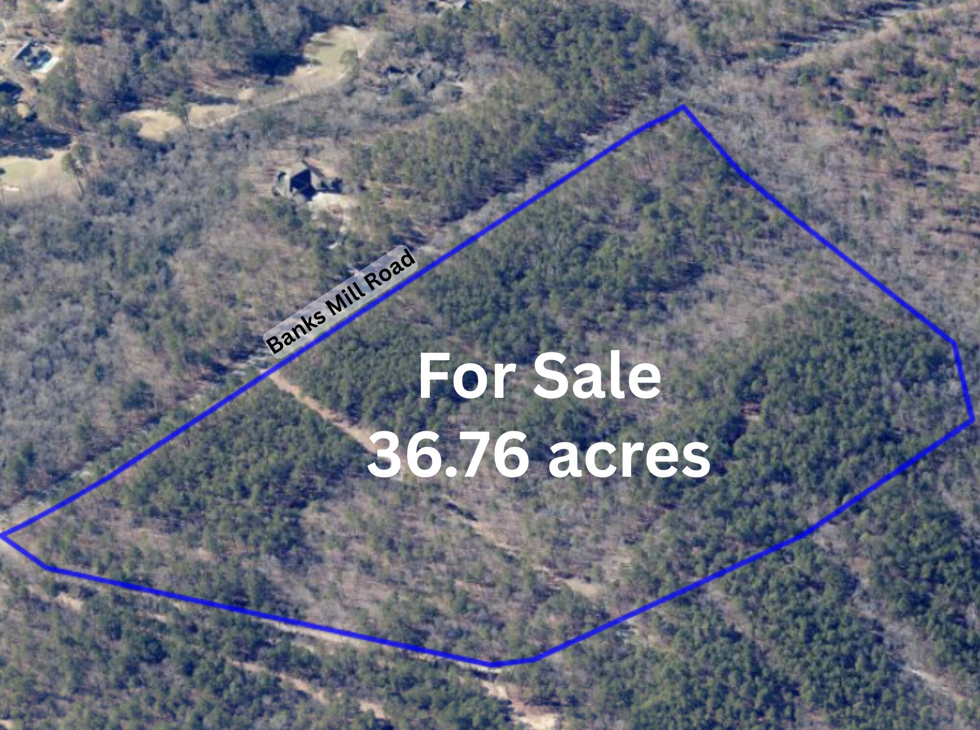 0 Banks Mill Road Southeast Aiken, SC 29803 - Photo 2 of 12 aerial w boundary banks mill