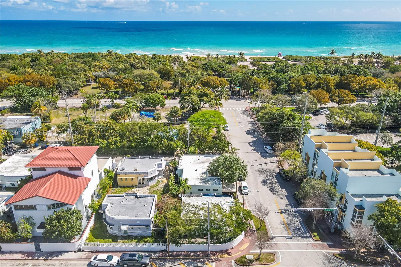 8101 Harding Avenue Miami Beach, FL 33141 - Photo 24 of 34 an aerial view of residential houses with outdoor space