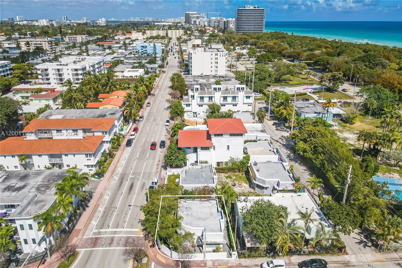 8101 Harding Avenue Miami Beach, FL 33141 - Photo 28 of 34 an aerial view of residential houses with outdoor space
