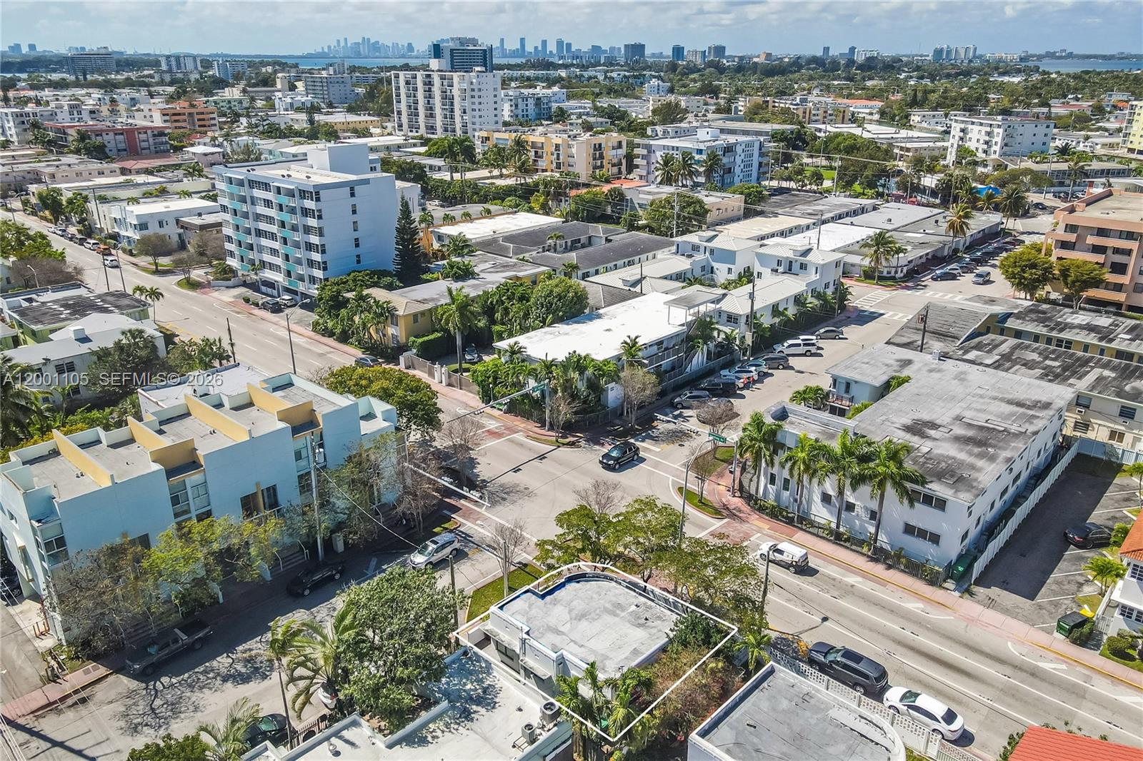 8101 Harding Avenue Miami Beach, FL 33141 - Photo 32 of 34 an aerial view of residential building and lake view