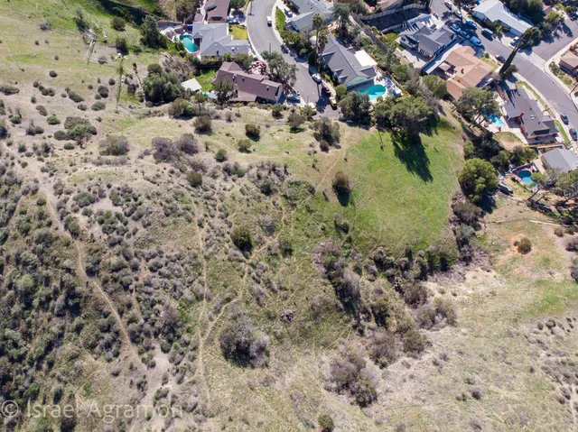 a view of a dry yard